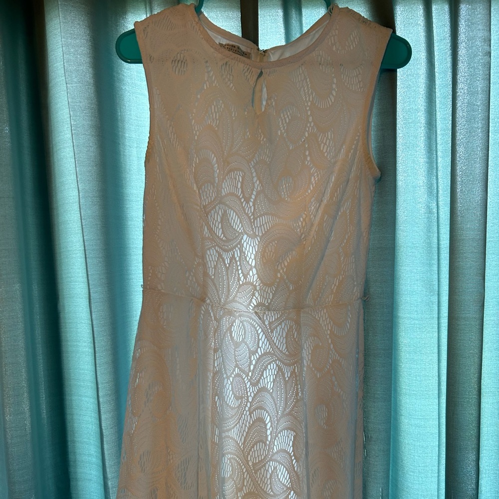 White graduation dress
